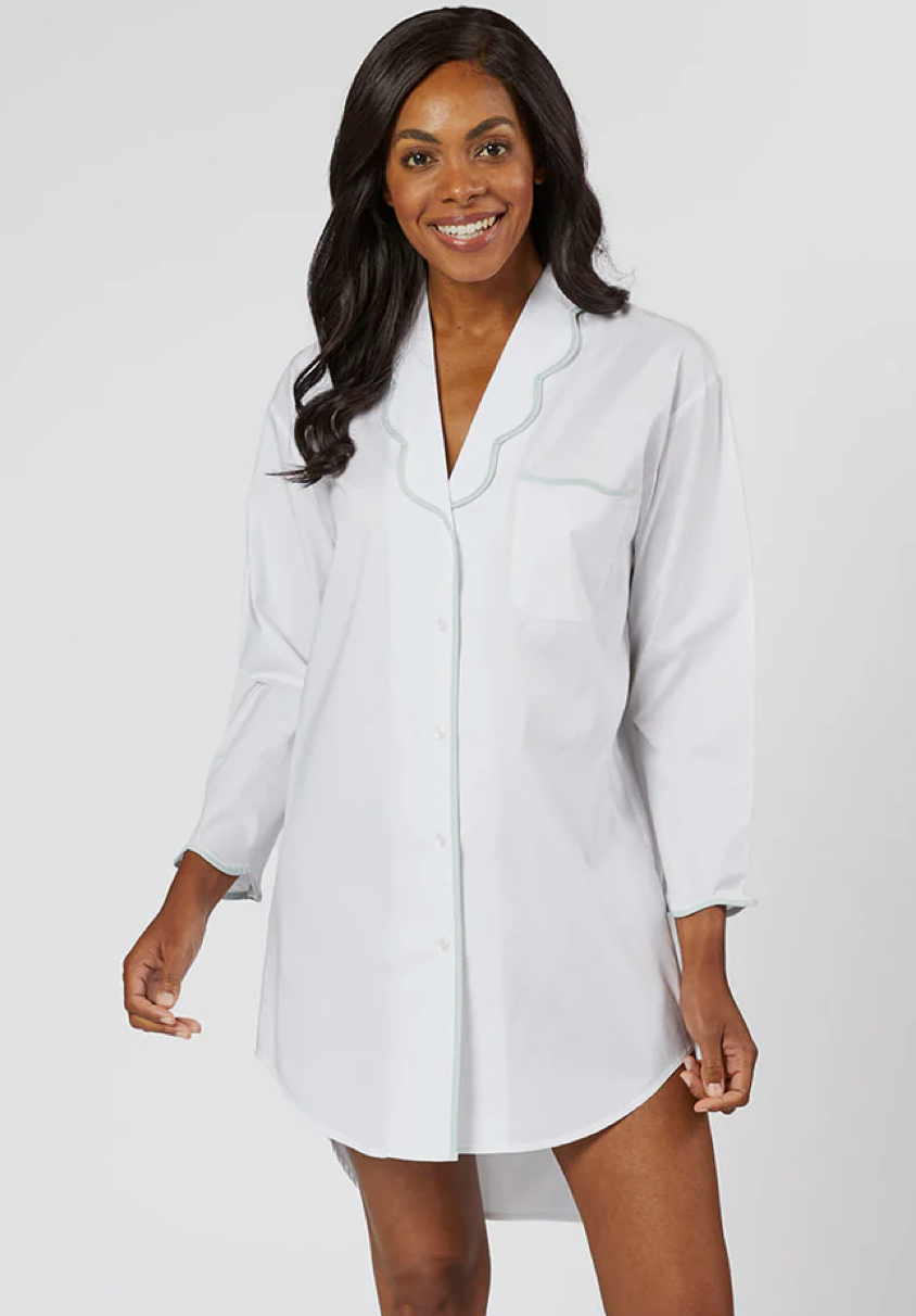 Vandy Cotton Seafoam NightShirt