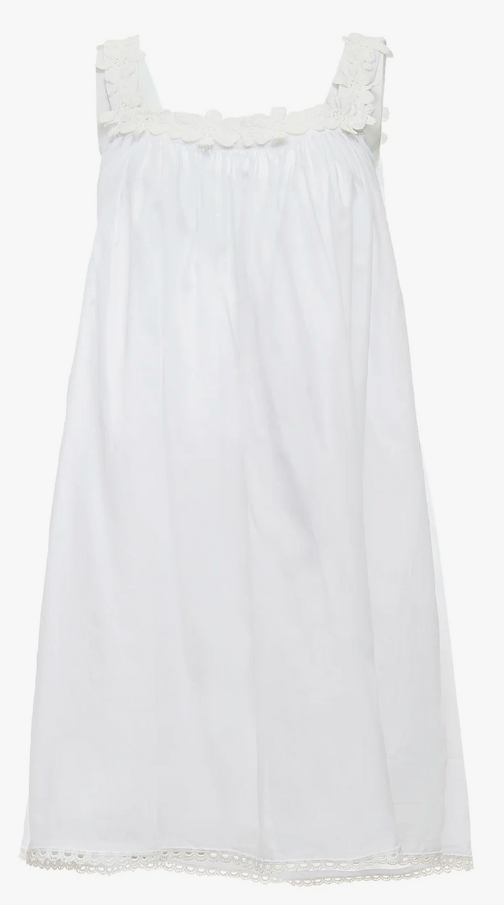 Julia Cotton White Tank NightGown