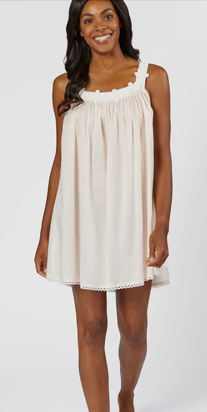 Julia Cotton White Tank NightGown