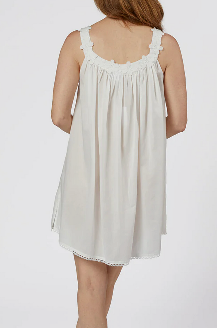 Julia Cotton White Tank NightGown
