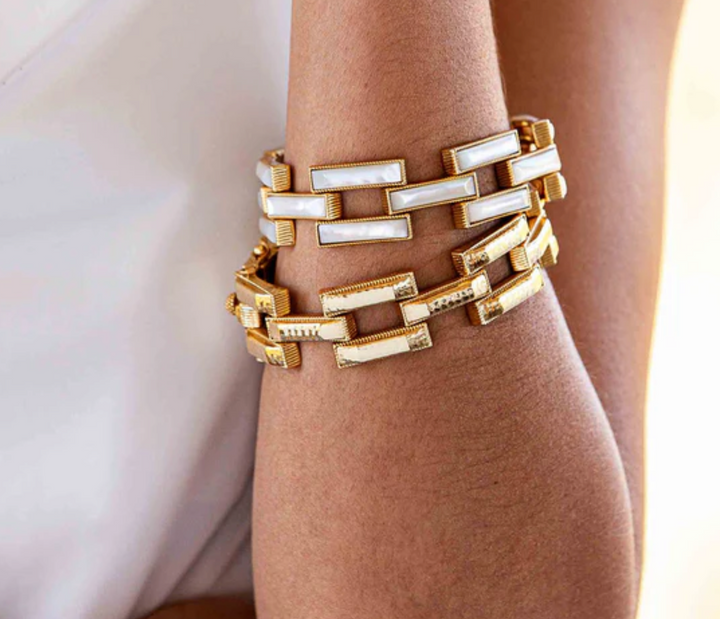 Pathway Link Bracelet, 7.5"- MOP