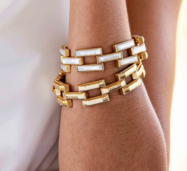 Pathway Link Bracelet, 7.5"- Gold