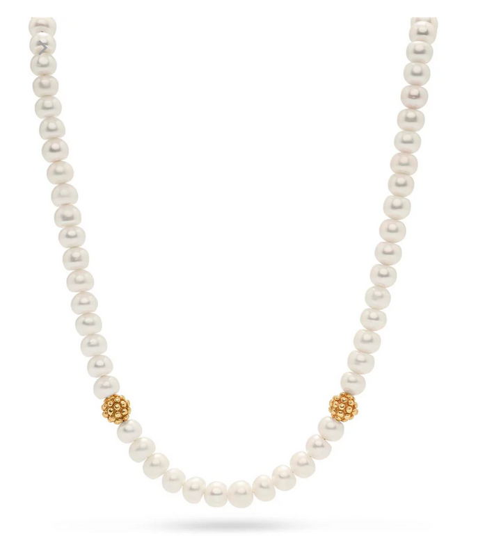 Berry Single Strand Necklace, 16"+2" Pearl