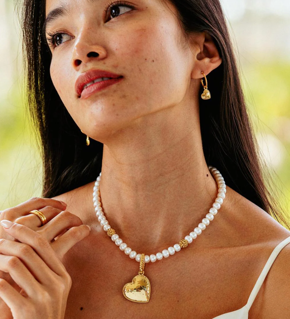 Berry Single Strand Necklace, 16"+2" Pearl