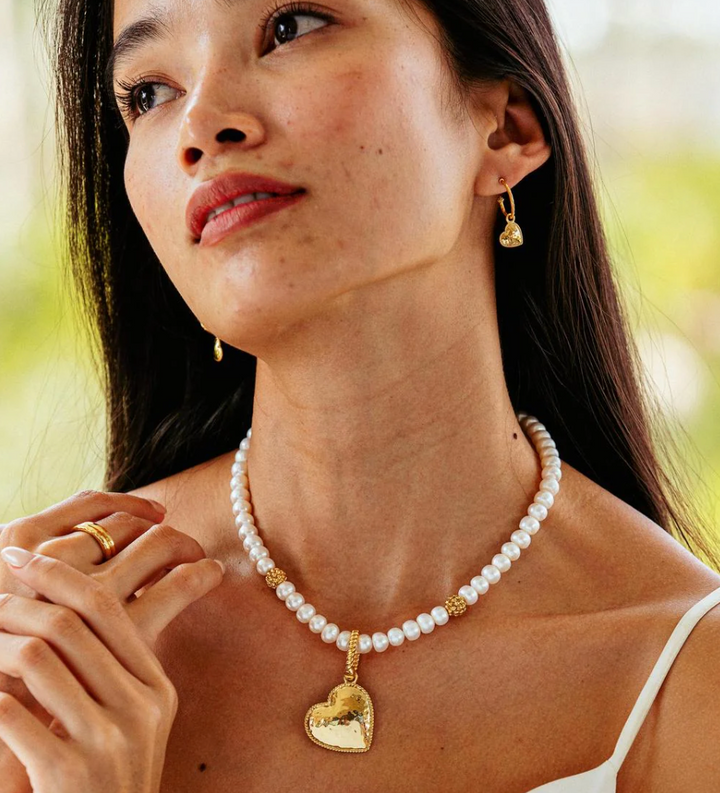 Berry Single Strand Necklace, 16"+2" Pearl