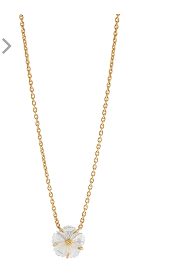 Mermaid Garden Petite Station Necklace, 16" +2"- MOP