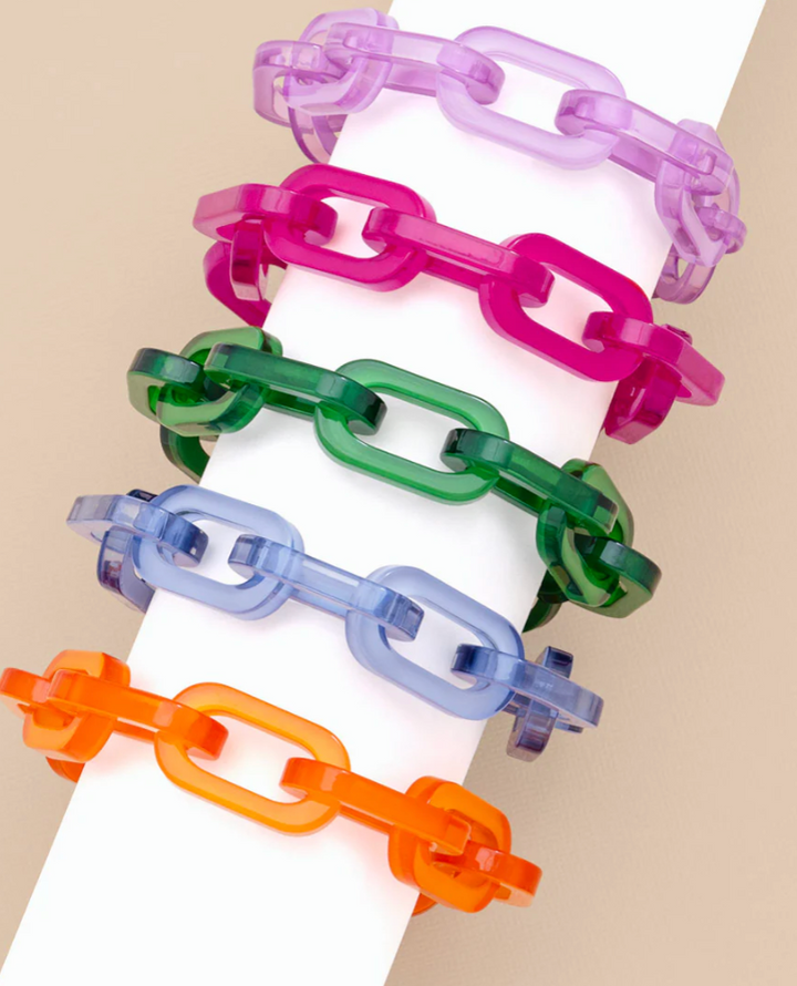 RESIN CABLE CHAIN TOGGLE BRACELET