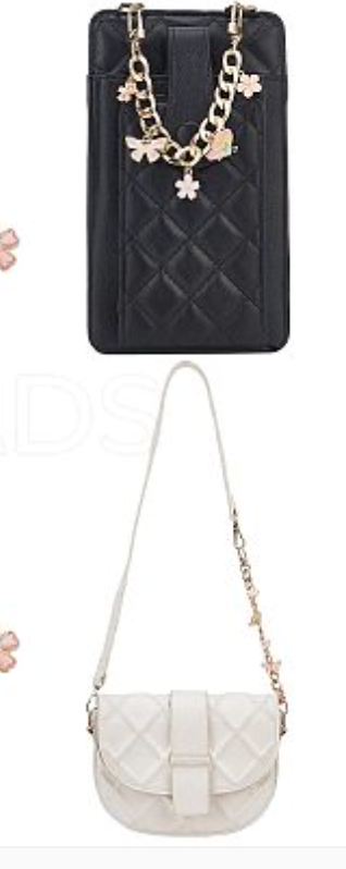 Aluminum Curb Chains Bag Handles, Alloy Enamel Butterfly & Flower Charm Bag Straps, Colorful, 19.6cm