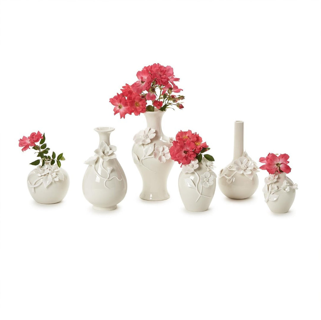 Mini Vases Sculpted Flowers