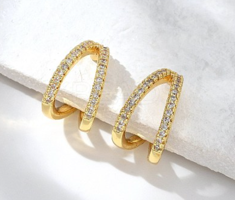 Earring Huggie Real 18K plated