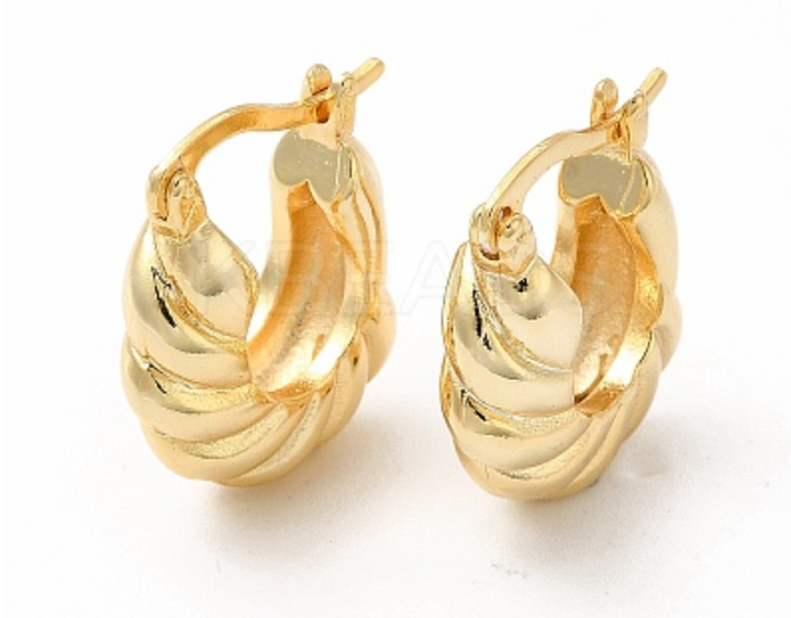 Earring Huggie Real 18K plated