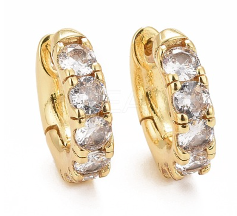 Earring Huggie Real 18K plated