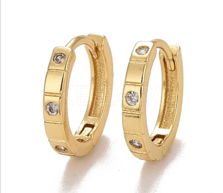 Earring Huggie Real 18K plated