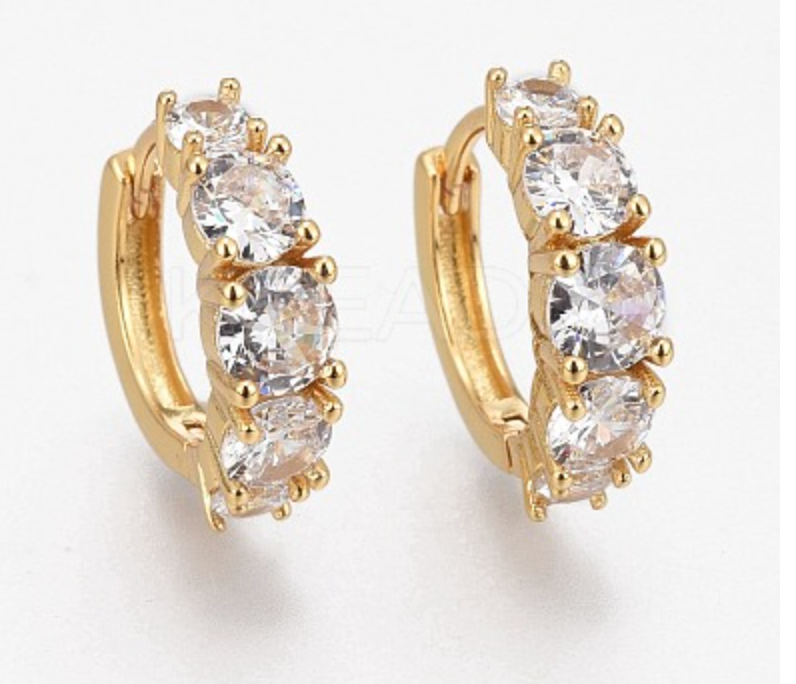 Earring Huggie Real 18K plated