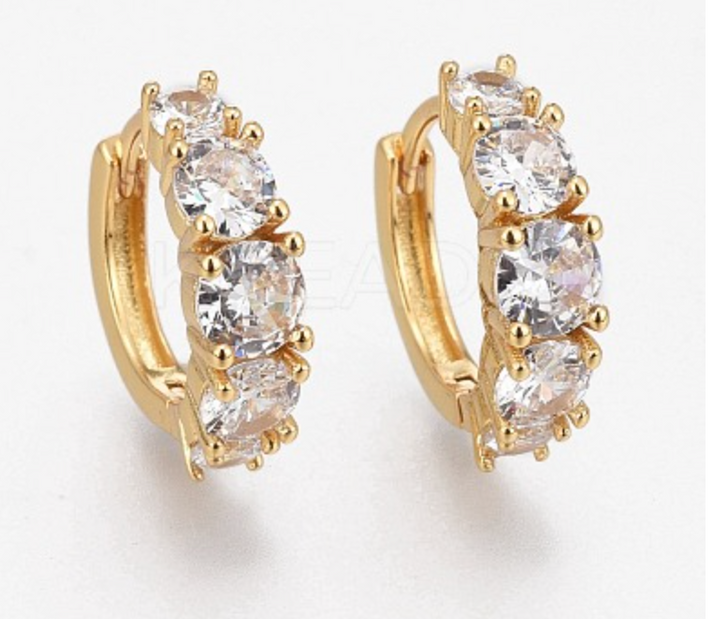 Earring Huggie Real 18K plated