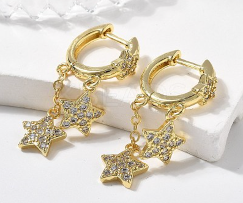 Earring Huggie Real 18K plated