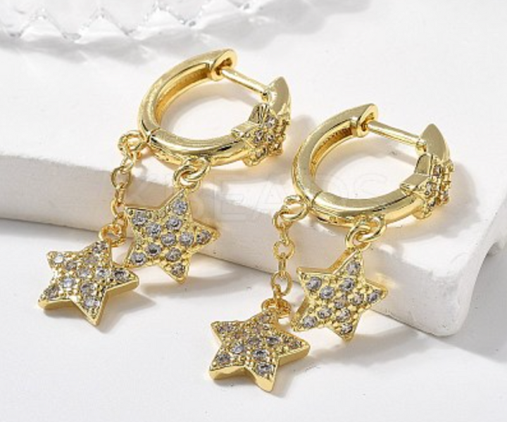 Earring Huggie Real 18K plated