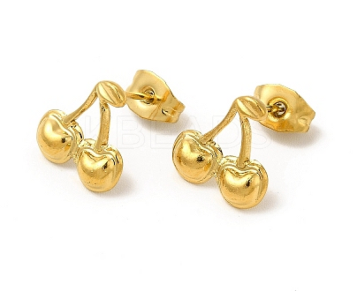 Cherry Earrings Real 18K plated
