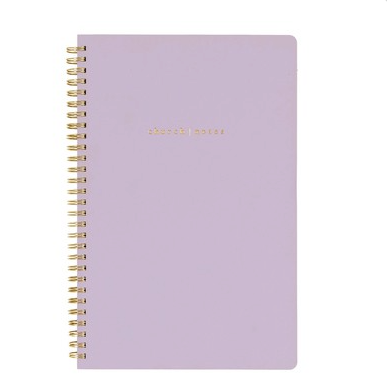 Church Notes Lilac Notebook With Maps
