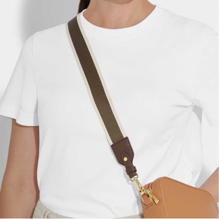 CANVAS STRAP | Chocolate Stripe |