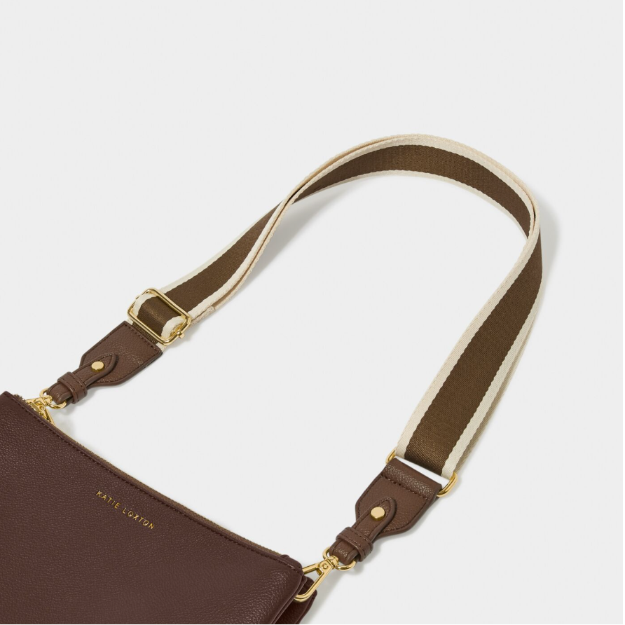 CANVAS STRAP | Chocolate Stripe |