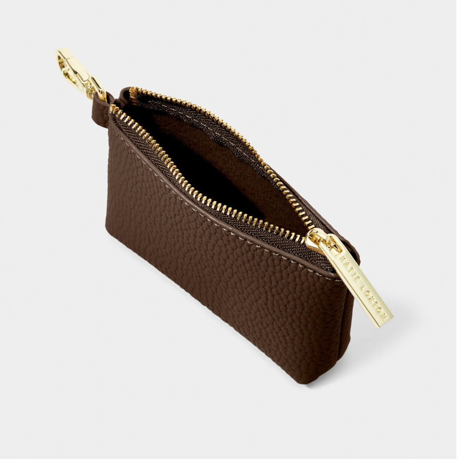 CLIP ON COIN PURSE | Chocolate |