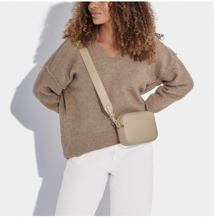 ZANA MINI CROSSBODY BAG | Light Taupe |