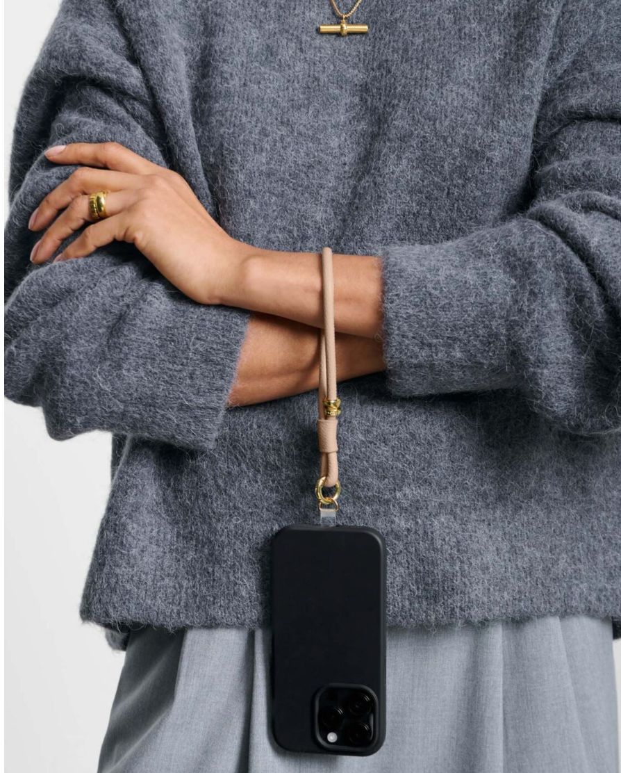 PHONE WRISTLET STRAP | Nude Pink |