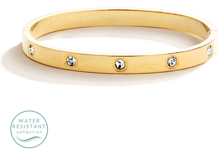 Sparkle Hinged Bracelet Water Resistant