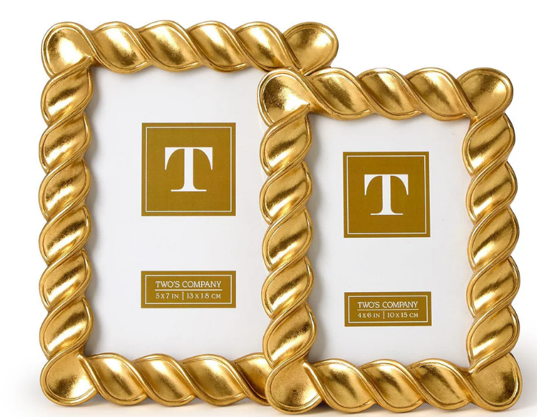 Twist Gold Leaf Frames