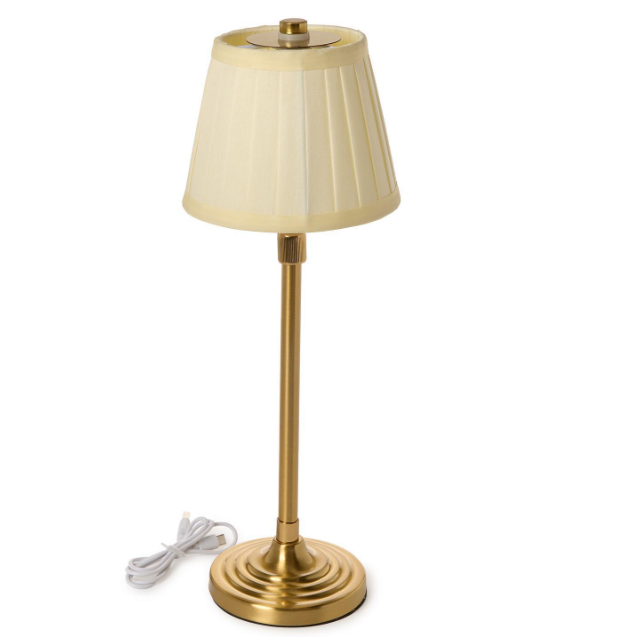 LED Cordless Rechargeable Table Lamp Gold