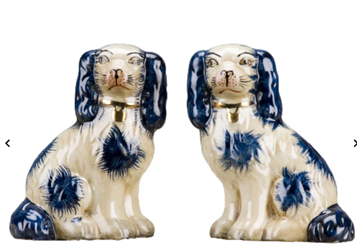 Staffordshire Dog Blue Small Sold Separately