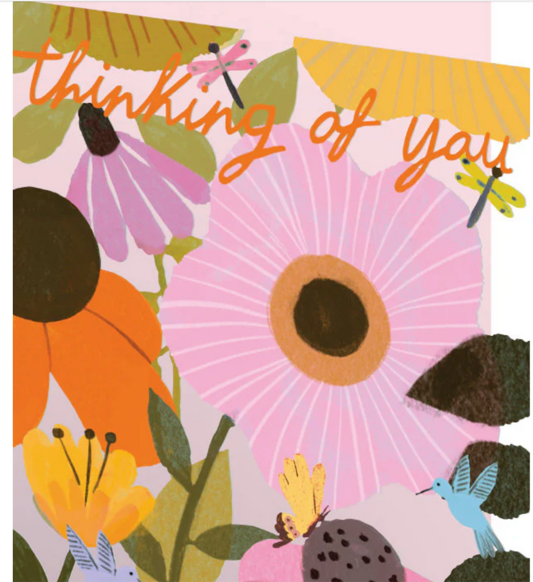 Thoughtful Coneflowers Lasercut card - GC 2374