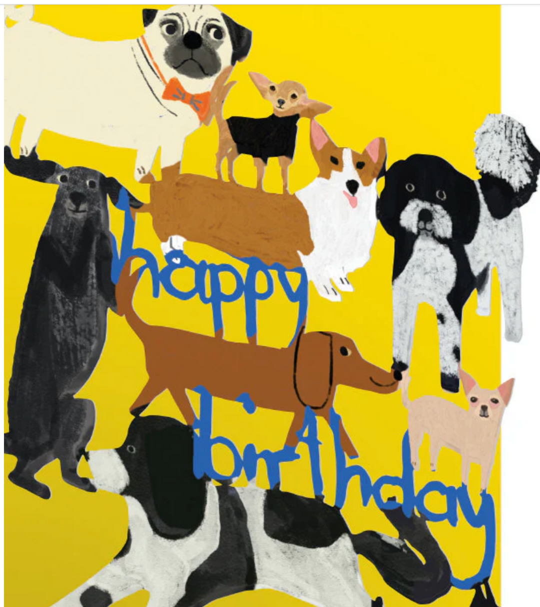 Happy Hounds Lasercut card - GC 2429