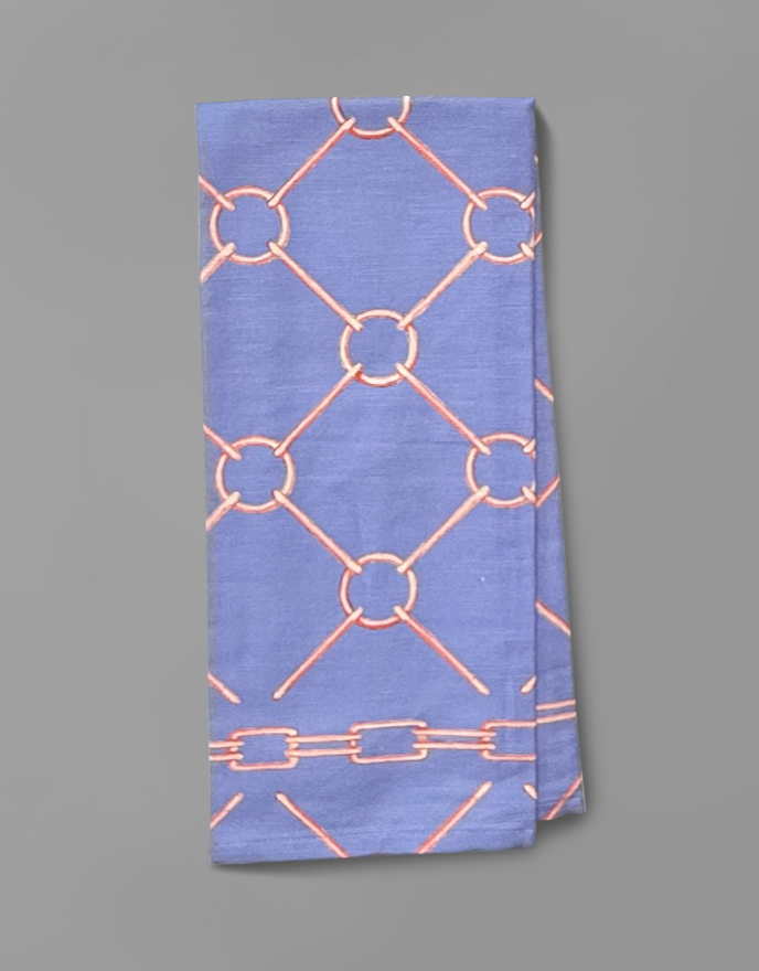 Links Tea Towels In Aquamarine