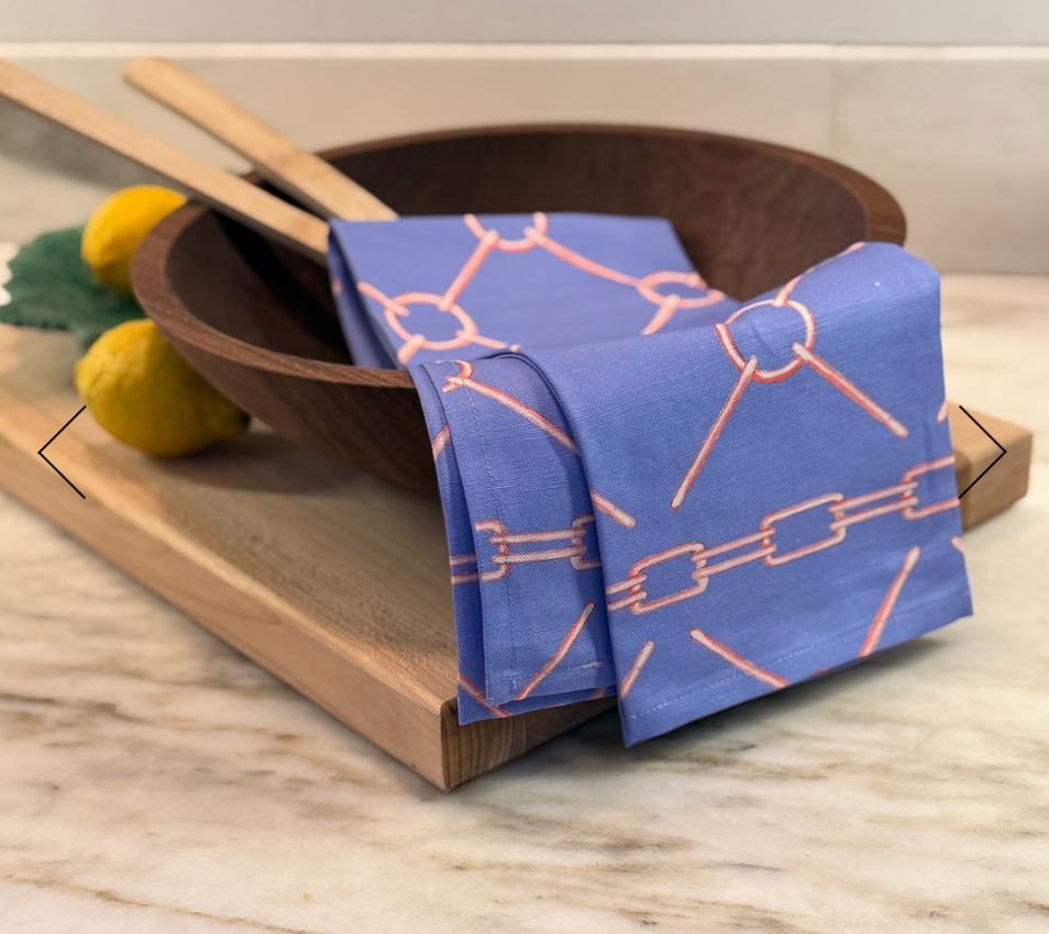 Links Tea Towels In Aquamarine