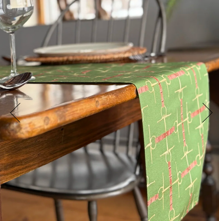 Hunt Country Table Runner In Olive
