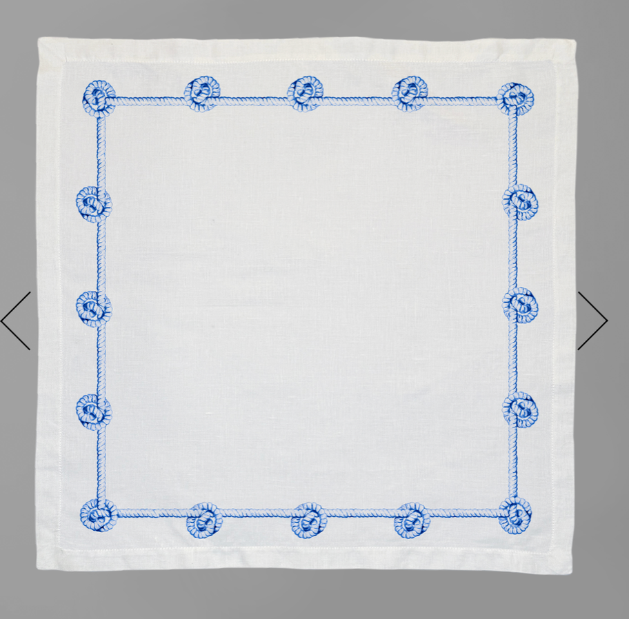 Rope Napkin in Aquamarine, Set of 4