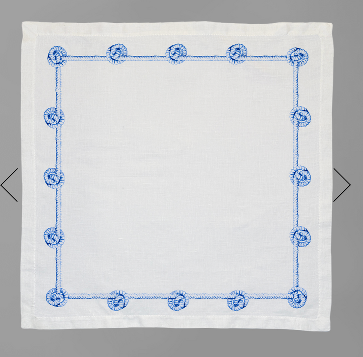 Rope Napkin in Aquamarine, Set of 4