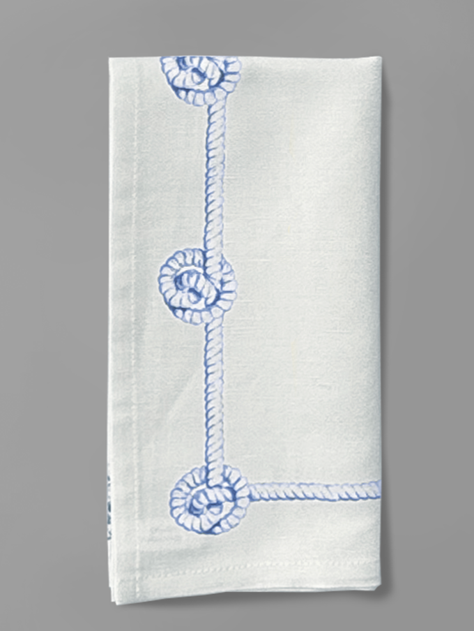 Rope Napkin in Aquamarine, Set of 4