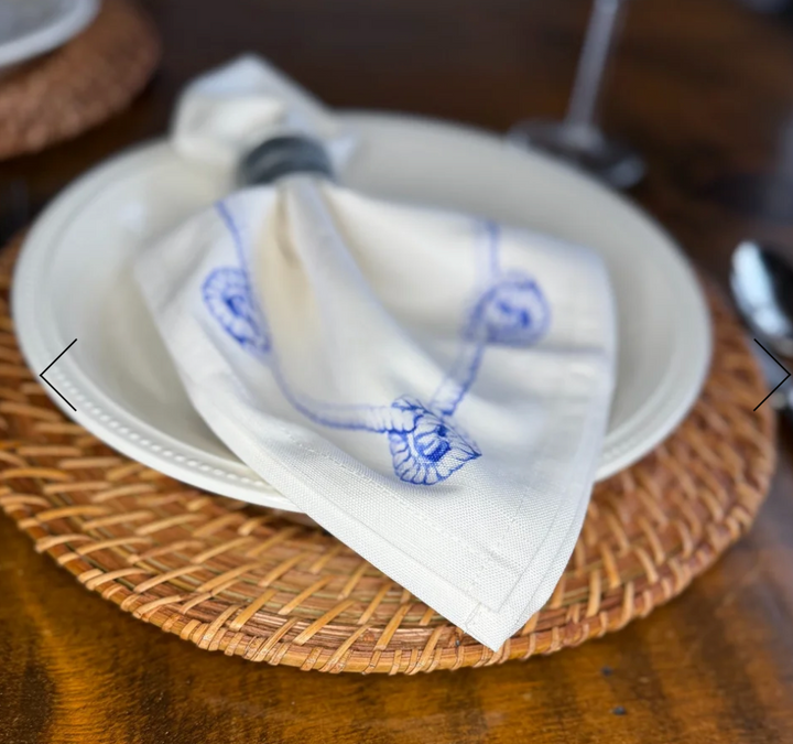 Rope Napkin in Aquamarine, Set of 4