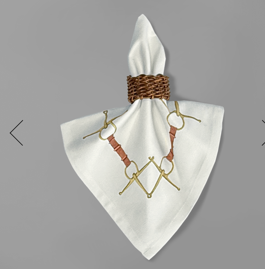 Hunt Country Napkin In White