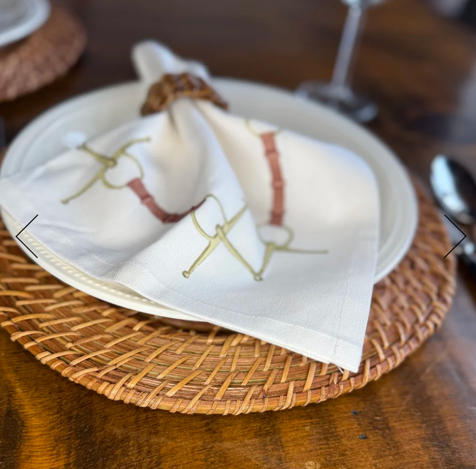 Hunt Country Napkin In White