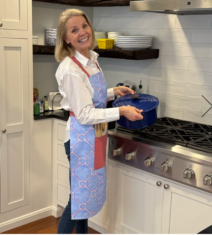 Links Apron In Aquamarine