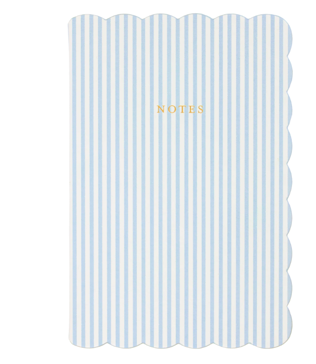 Laura Ashley Heirloom Cottage Journal Scalloped Striped 6X8