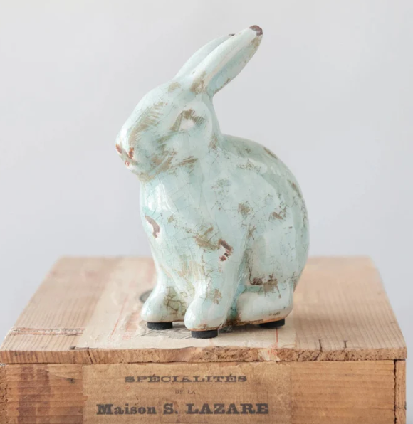 Terra-cotta Rabbit, Aqua