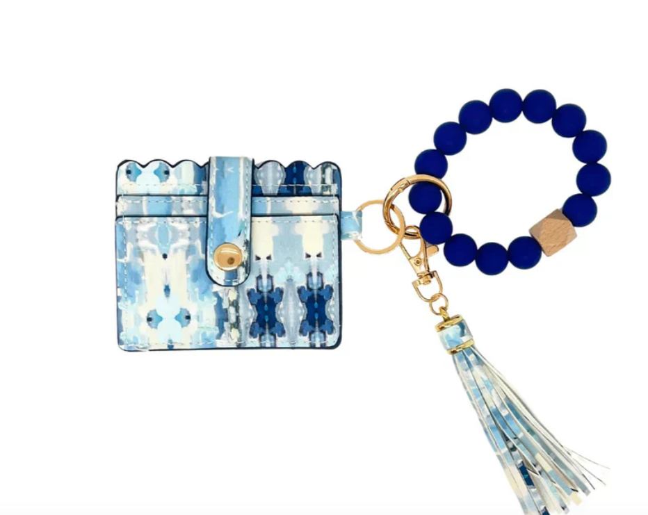 Ocean Breeze Keychain Wristlet Wallet