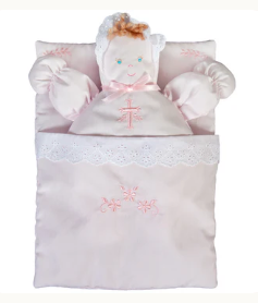 Bunting Doll W/ Cross DS Pnk