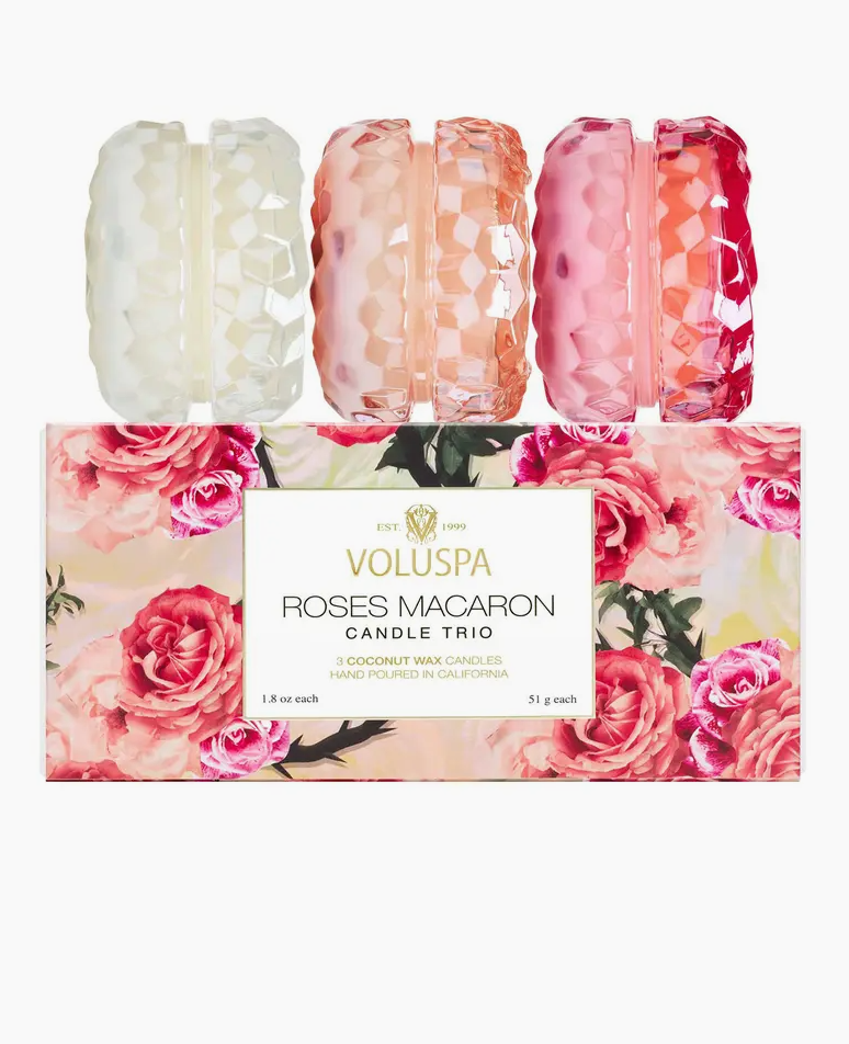Roses Macaron Trio