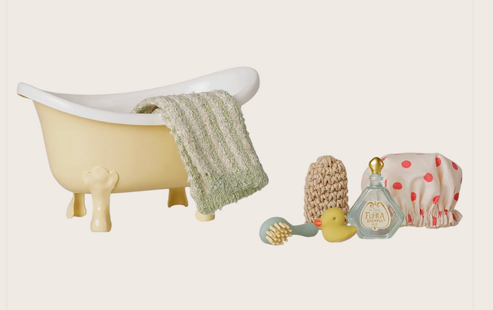 Bathtub set, Mouse - Yellow